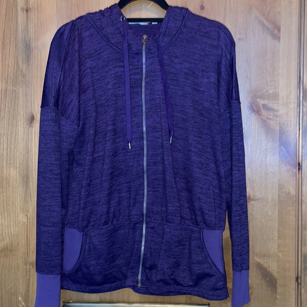 Athleta purple zip hoodie